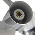 9 1/4 x 9 Stainless Outboard Propeller for Mercury 6 8 9.9 15HP (8 Spline RH)