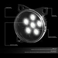 Set of 2 LED Fog Light Lamps for Peterbilt 579 587, Kenworth T660 (2011–2020)