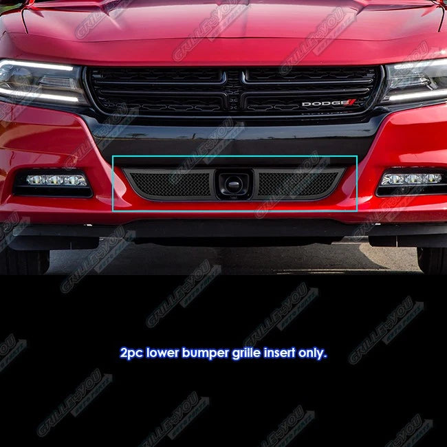 Stainless Black Mesh Grille Insert for Dodge Charger (2015–2023)
