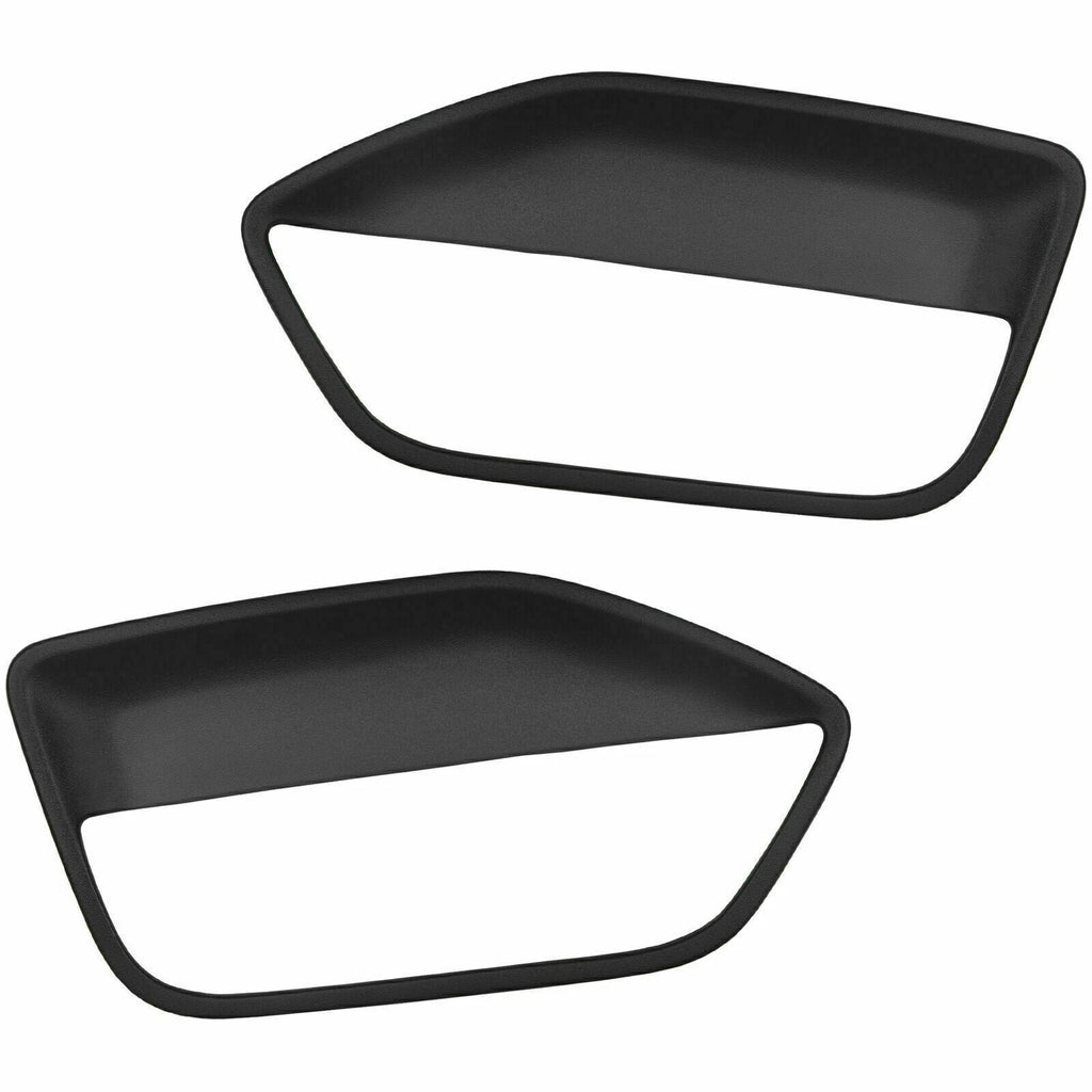 Pair of Black ABS Interior Door Panel Inserts for Ford Mustang (2005-2009)