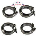Set of 4 V-Band Flange Clamps for Exhaust Downpipe (Universal)