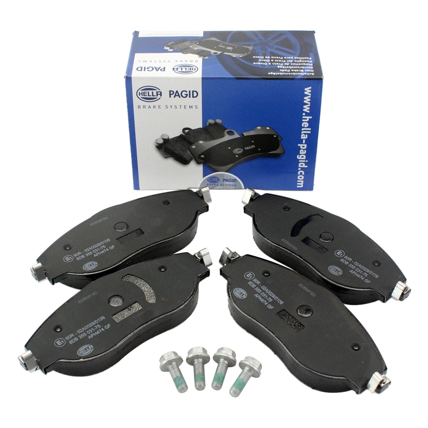 Set of 4 Low-Met Disc Brake Pads for Audi Q3, VW Arteon, Tiguan, Jetta (2011–2023)