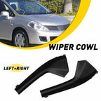 2X Cowl Grille Outer Cover Trim for Nissan Versa (2007–2011) Left + Right