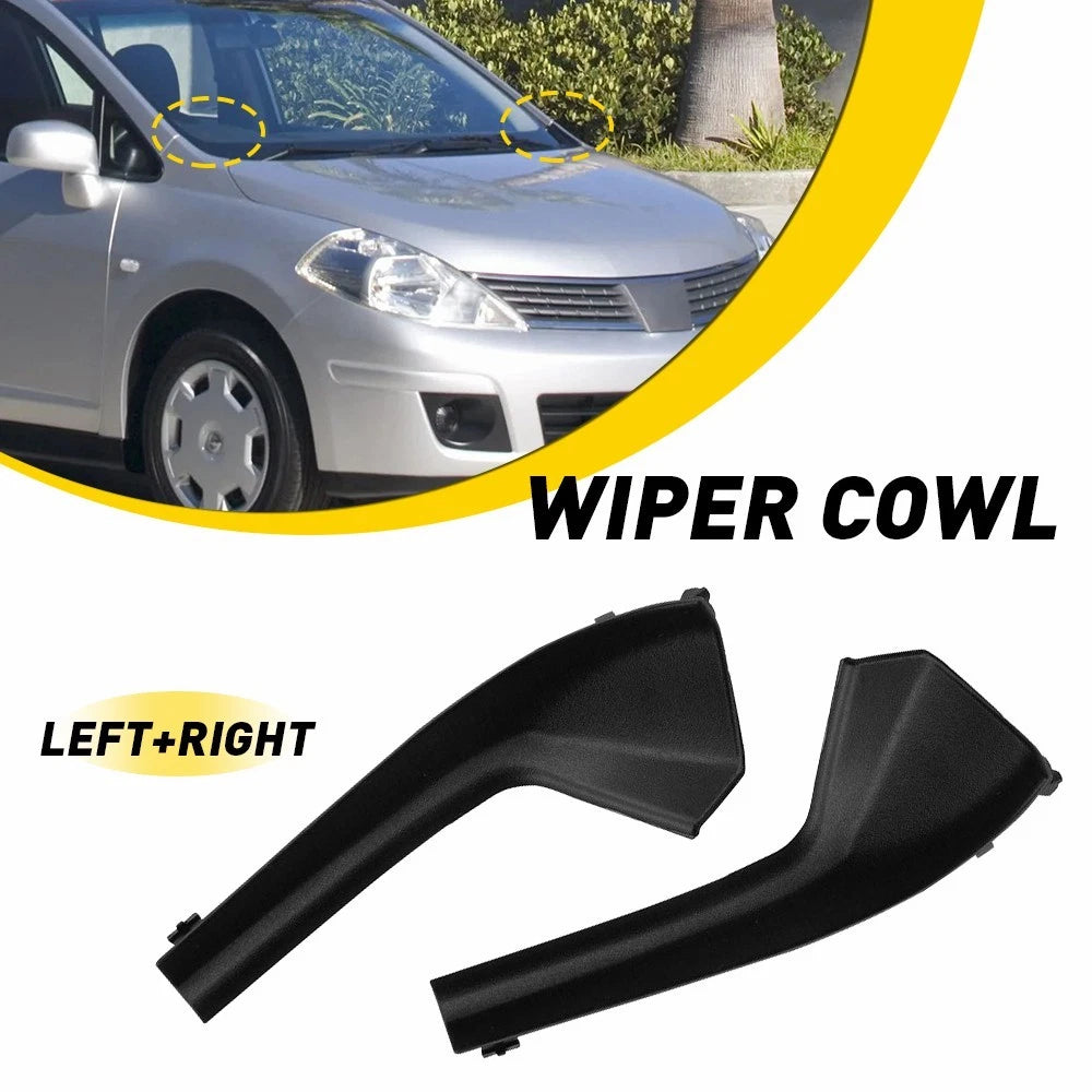 2X Cowl Grille Outer Cover Trim for Nissan Versa (2007–2011) Left + Right