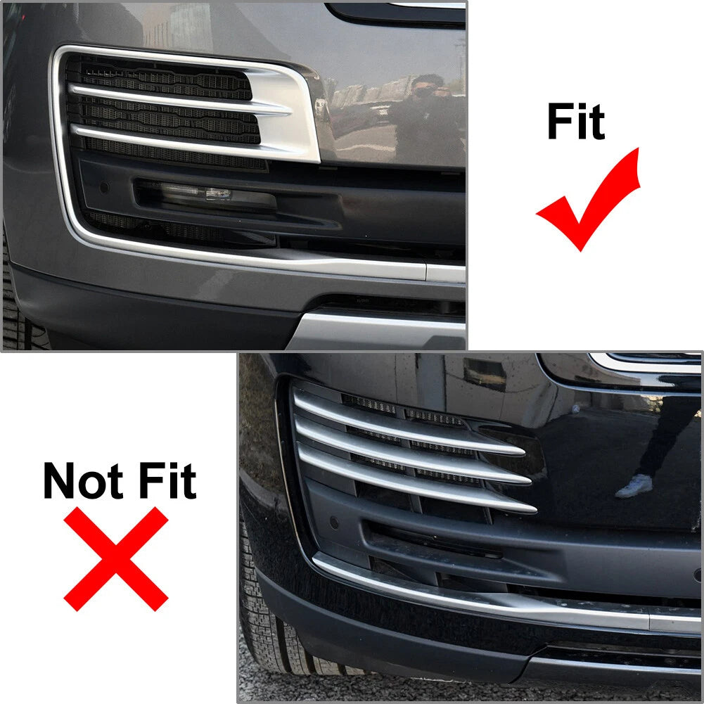 Front Bumper Fog Light Grille Molding Trim for Land Rover Range Rover (2018–2022)