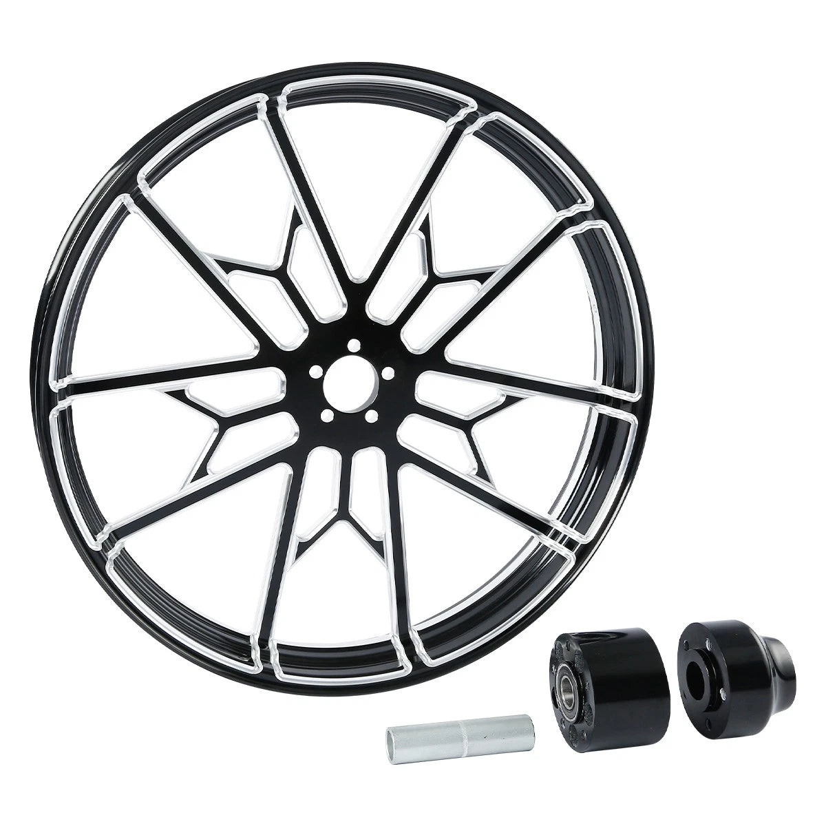 23" Front Wheel Rim & Single Disc Hub for Harley Street Road Glide (1997–2021)
