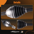 Set of 2 Front CV Axle Shafts for Chevy Cobalt HHR Pontiac G5 Saturn Ion (2005–2011)