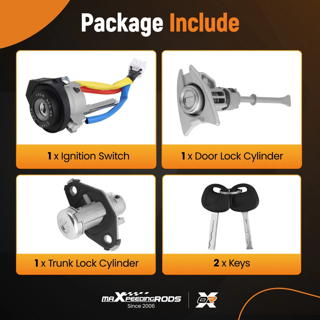 Ignition Switch Front Left Door Lock for Hyundai Sonata (2015–2019)