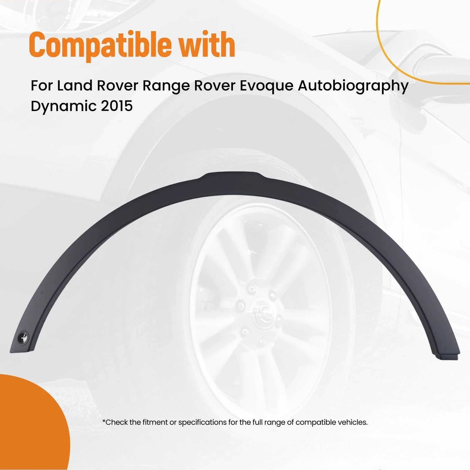 Fender Flare Trim Left Front for Land Rover Evoque (2012–2019) PP Material
