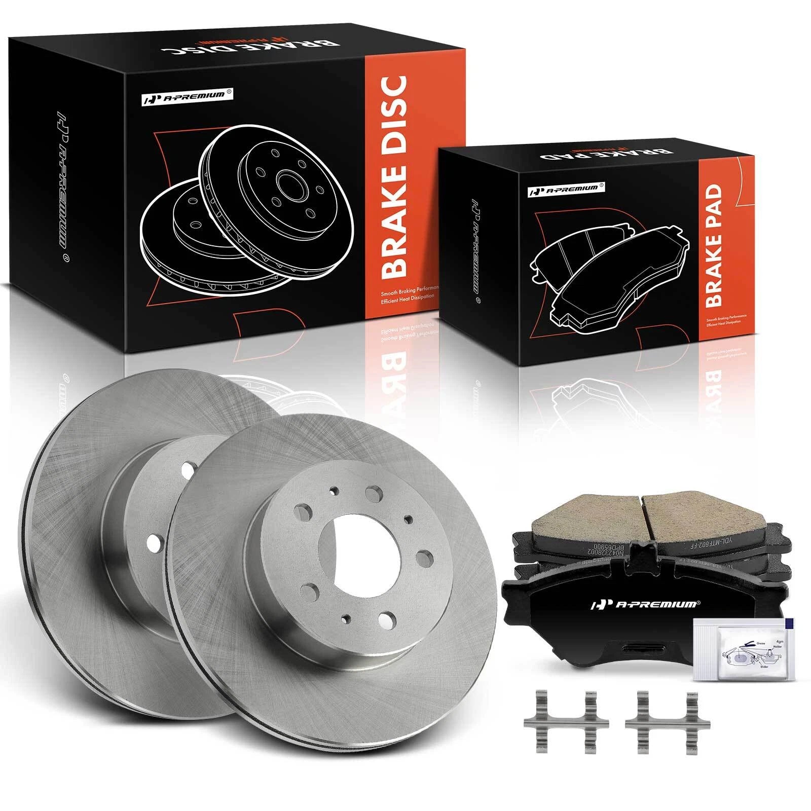 Front Disc Brake Rotors & Ceramic Pads for Ford Crown Victoria (1995–1997)