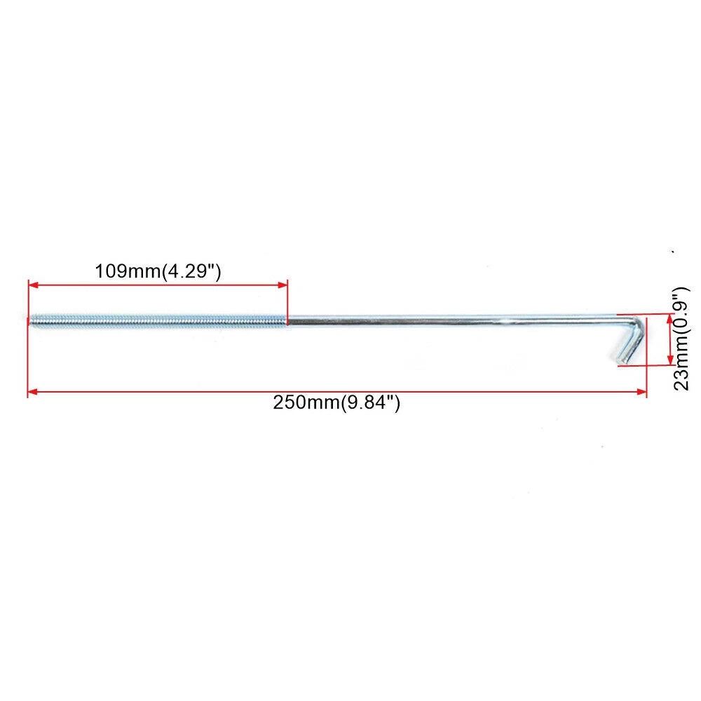 Set of 4 Steel Car Battery Hold Down J-Hooks for M3