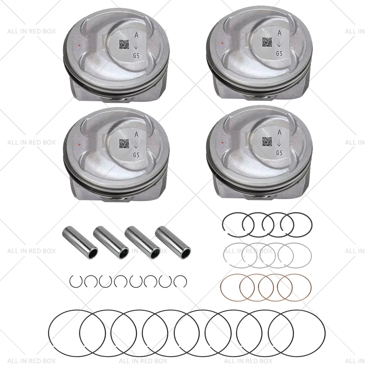 Engine Piston w/ Rings Kit for Kia Sorento, Optima, Hyundai Sonata (2.4L)