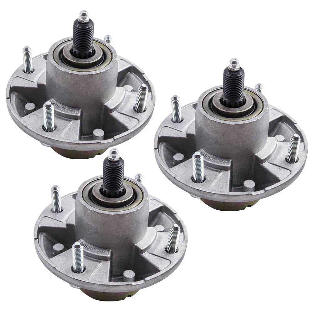 Set of 3 Spindle Assembly for John Deere 48" 54" 60" 72" Deck (YYYY–YYYY)