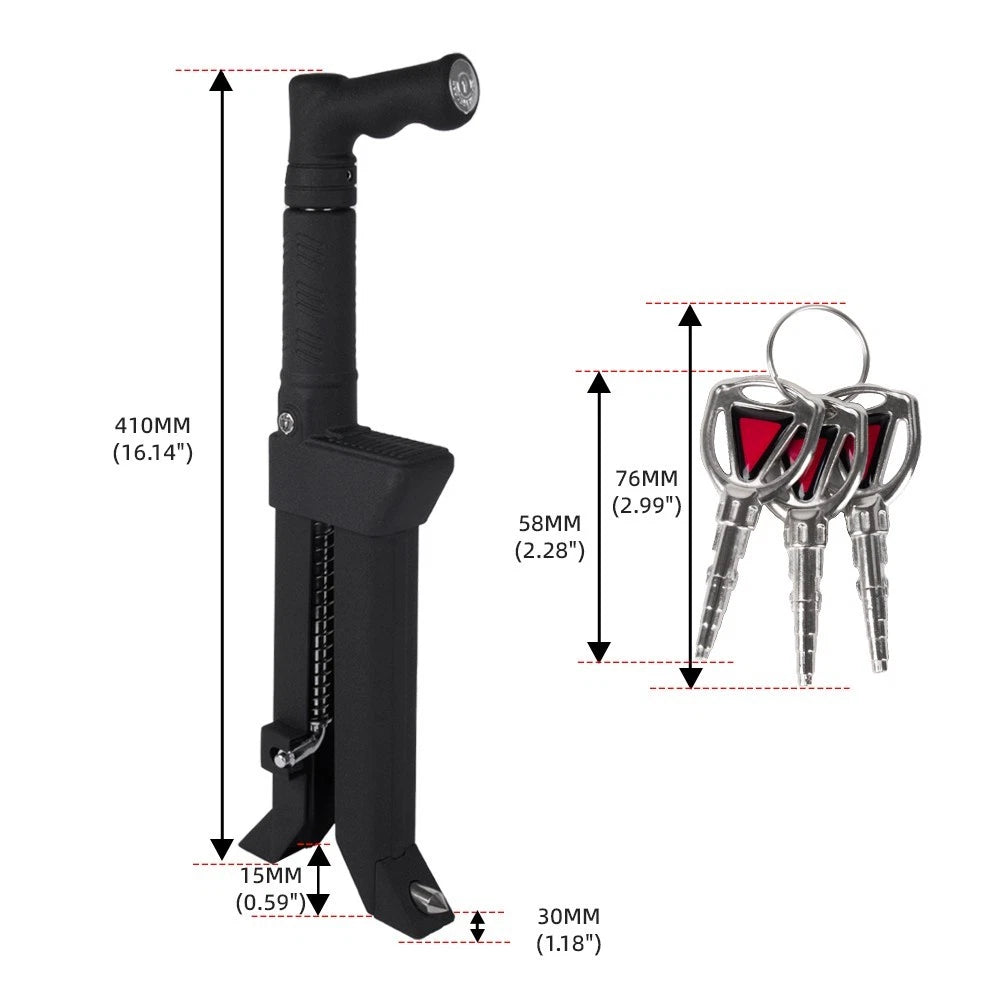 Multi-Function Safety Brake Pedal Lock for Universal Vehicles (V15)