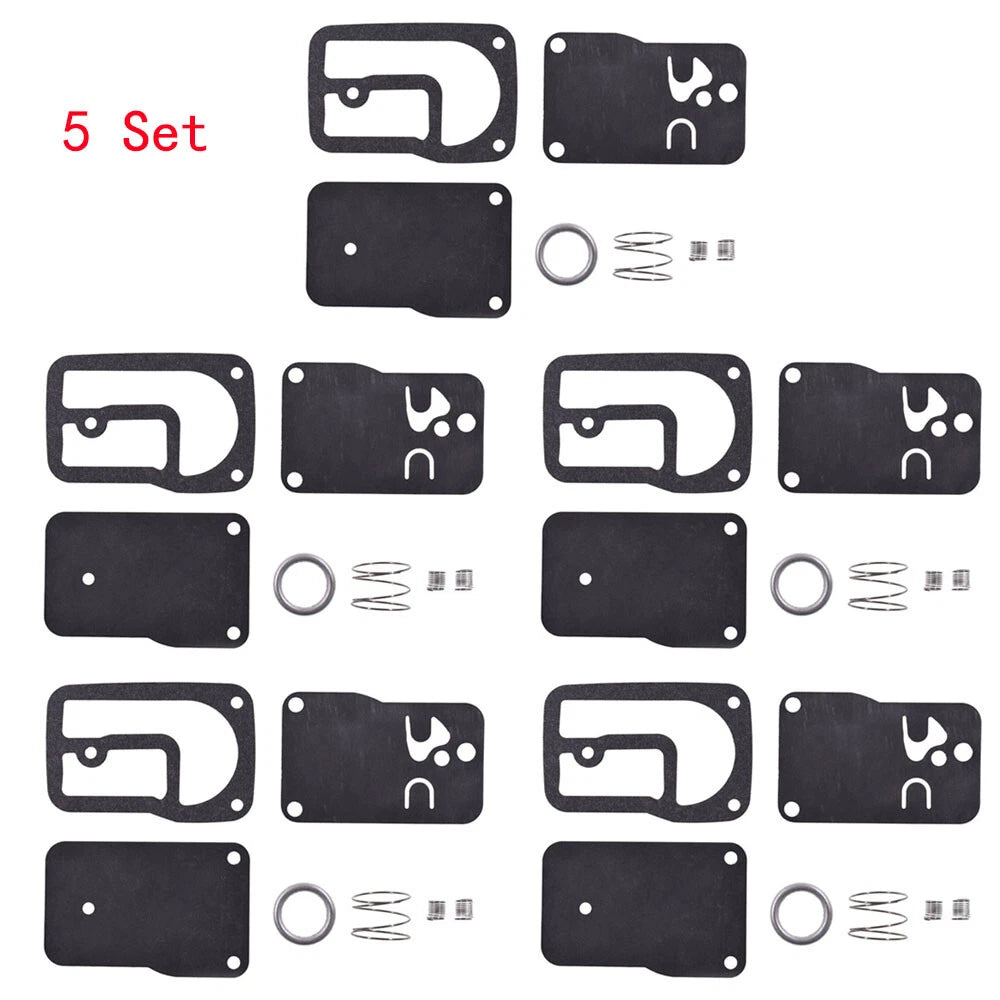 Set of 5 Fuel Pump Diaphragm Rebuild Kit for B & Stratton (393397, 401400)