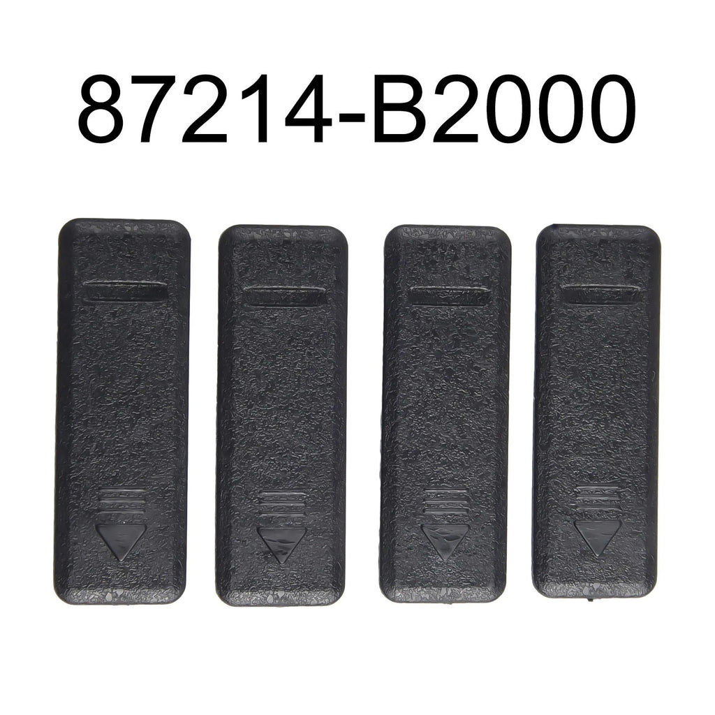 Set of 4 Roof Molding Covers for Kia Soul (2014–2019) Black