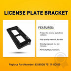 Black Front License Plate Bracket for Toyota Tundra (2022–2025) 82485QQ