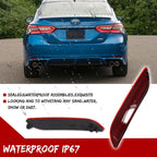 2X Red Lens Rear Bumper Bar Reflector Lights for Toyota Camry (2018–2023)
