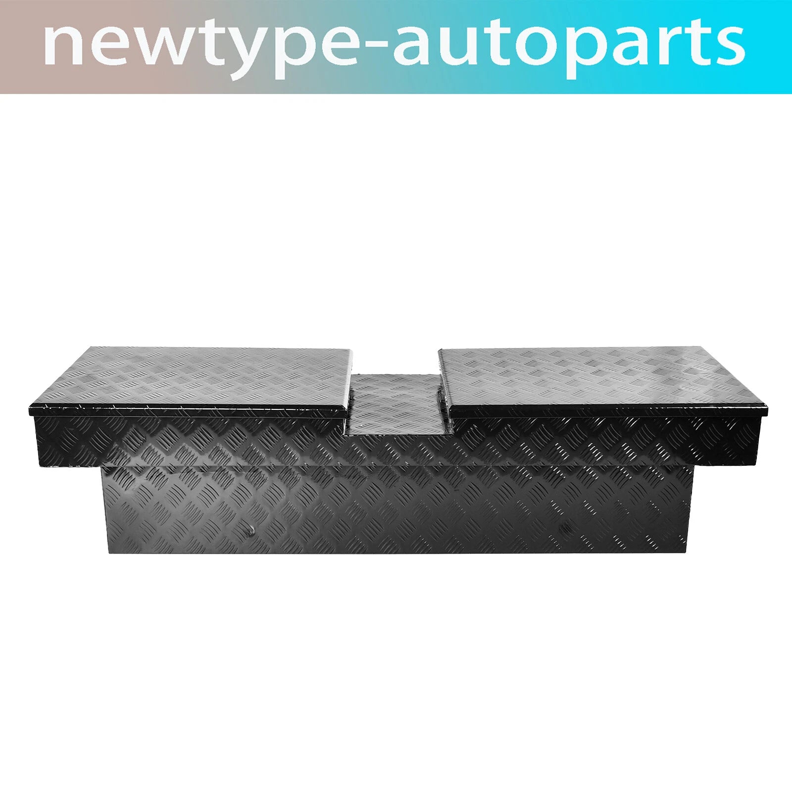 63" Aluminum Double Lid Gull Wing Tool Box for Pickup Trucks