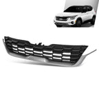 Front Bumper Upper Grille for Kia Seltos (2020–2023) Black Chrome