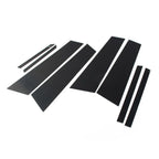 8 Pcs Black Car Door Window Pillar Post Covers for BMW X2 (2018-2021)