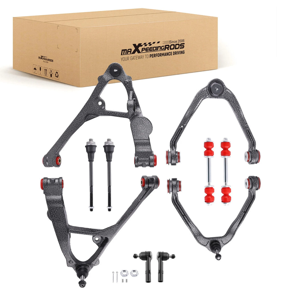 10pcs Front Lower Upper Control Arms Kit for Chevy Tahoe GMC Yukon (2000–2006)