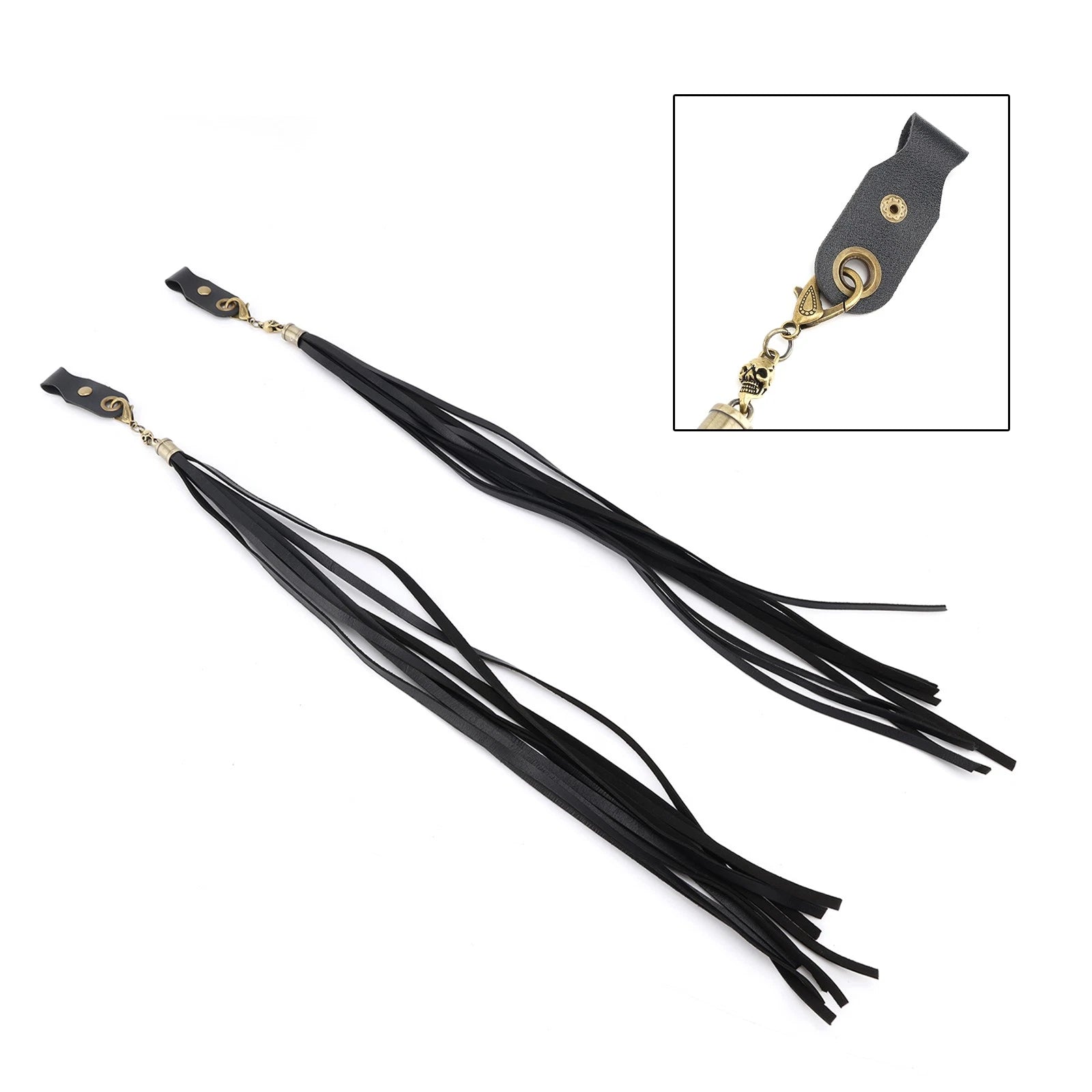 2 Pcs Handlebar Tassel Brake Lever for Harley Dyna Glide, Road King