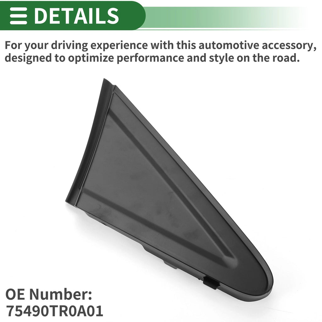 Front Right Side Door Pillar Window Trim for Honda Civic (2012–2015) No. 75490TR0A01