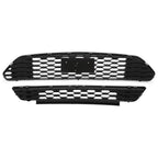 Front Bumper Grille Replacement Kit Black for Ford Mustang (2015–2017)