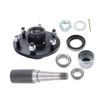 Round 84 Spindle Trailer Hub Kit with Bearing for 3500lb Axle