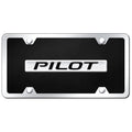 Chrome on Black Acrylic License Plate Kit - Officially Licensed for Honda Pilot