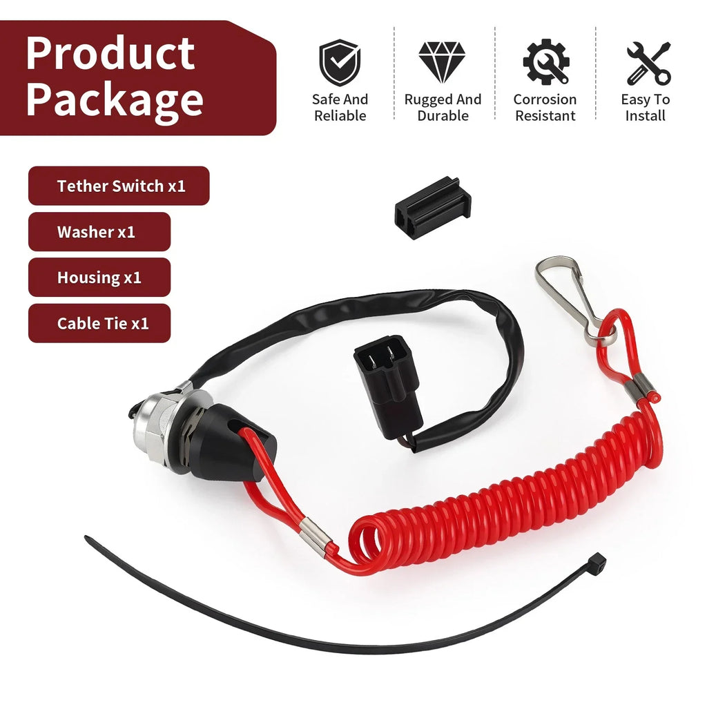 Tether Kill Run Switch for Polaris Snowmobile