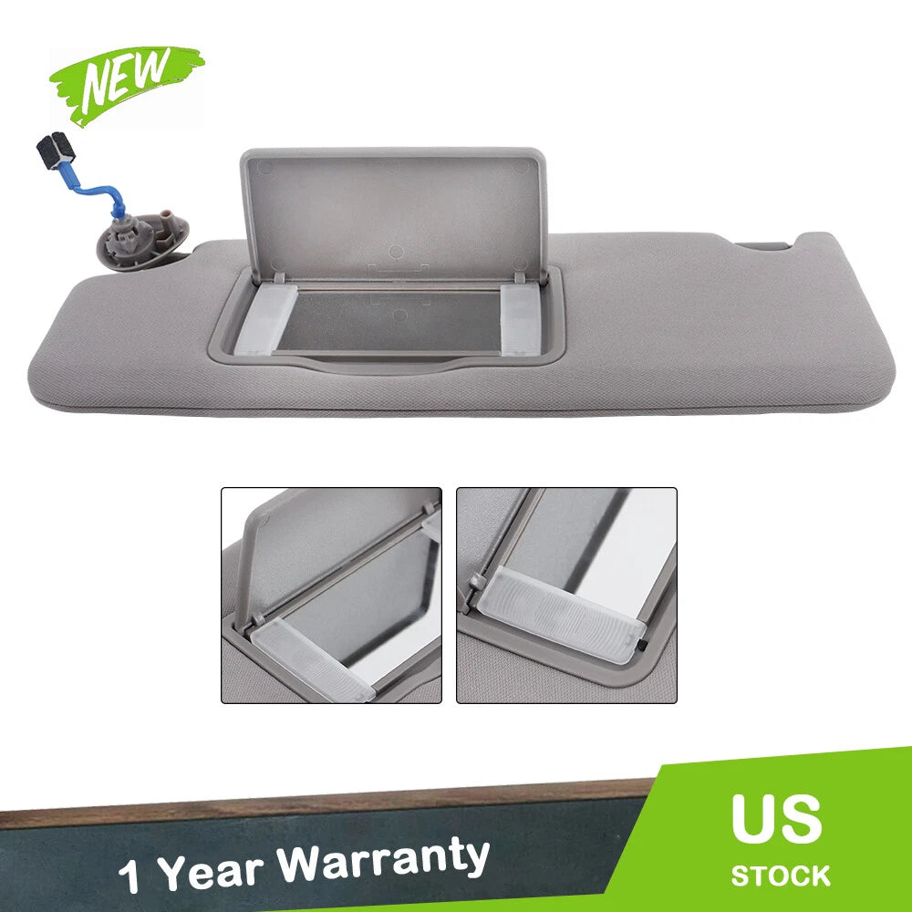 Left Side Gray Plastic Sun Visor for Honda Pilot (2017–2021)
