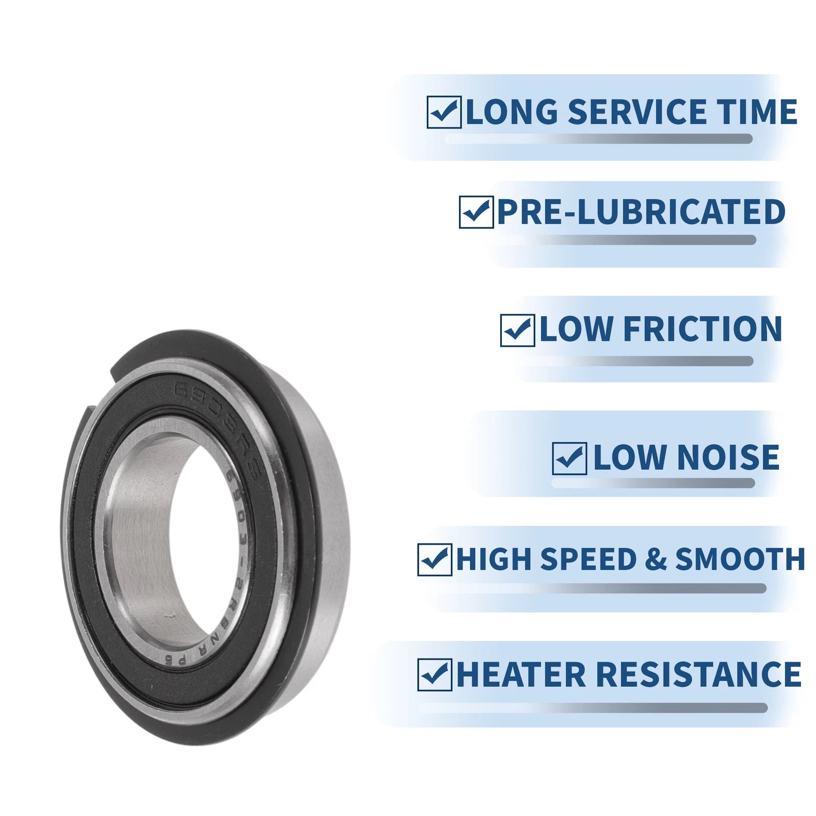 6903NR2RS Deep Groove Ball Bearings for Scooter Skateboard (17x30x7mm)