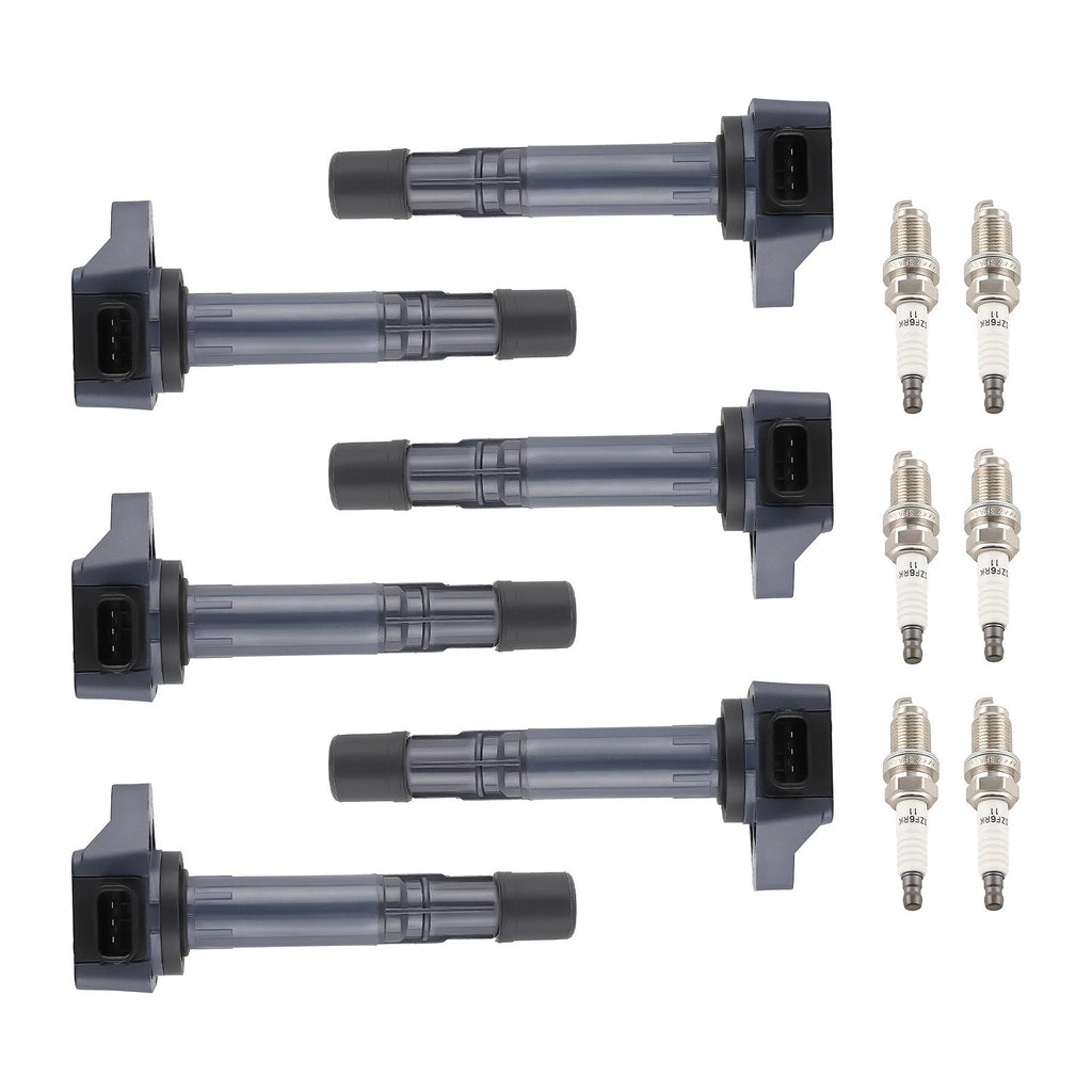 6X Ignition Coils + Spark Plugs For Honda Pilot Ridgeline MDX Vue 3.5L UF400