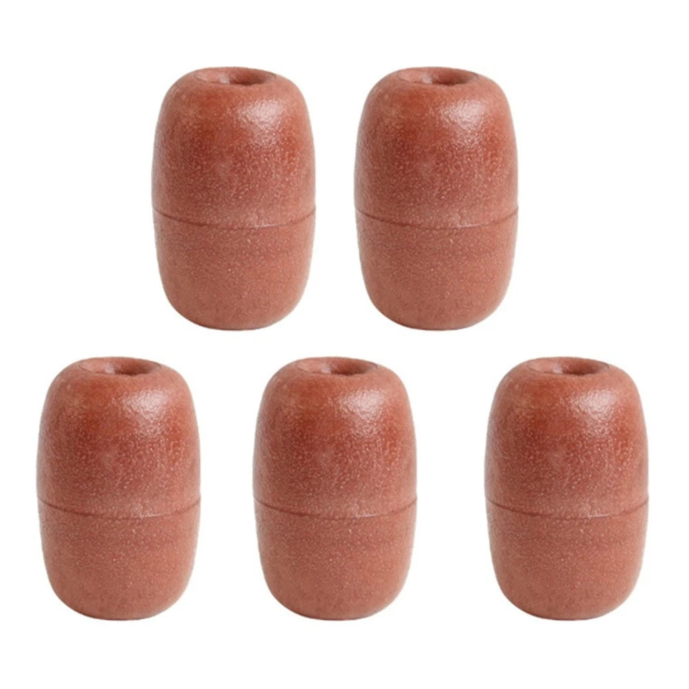 5pcs Orange PVC Circular Float Balls 11x7cm for Fishing Net
