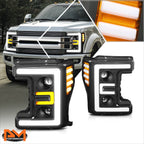3D LED DRL Dual Projector Headlight for Ford Super Duty (2017–2019)