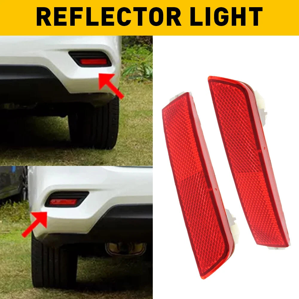 Rear Bumper Reflector Light Lamp Pair for Nissan Sentra (2013–2017) EXV