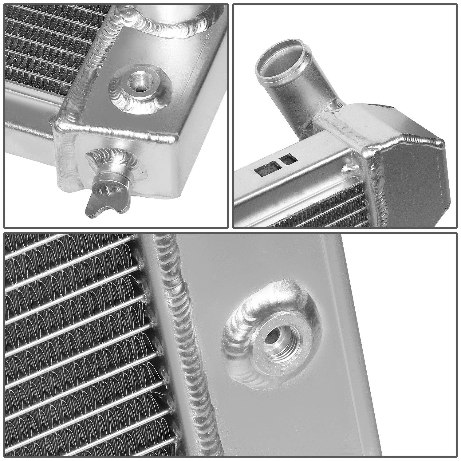 Full Aluminum 3-Row Racing Radiator for Chevrolet Corvette C3 V8 (1973–1976)