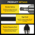 Front Driver CV Axle Assembly for Fiat 500 (2012–2016)