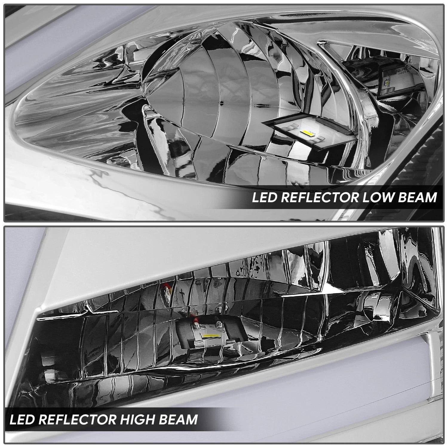 Sequential 3D LED Lightbar Chrome Clear Headlight for Volvo VN VNL (2018–2024)