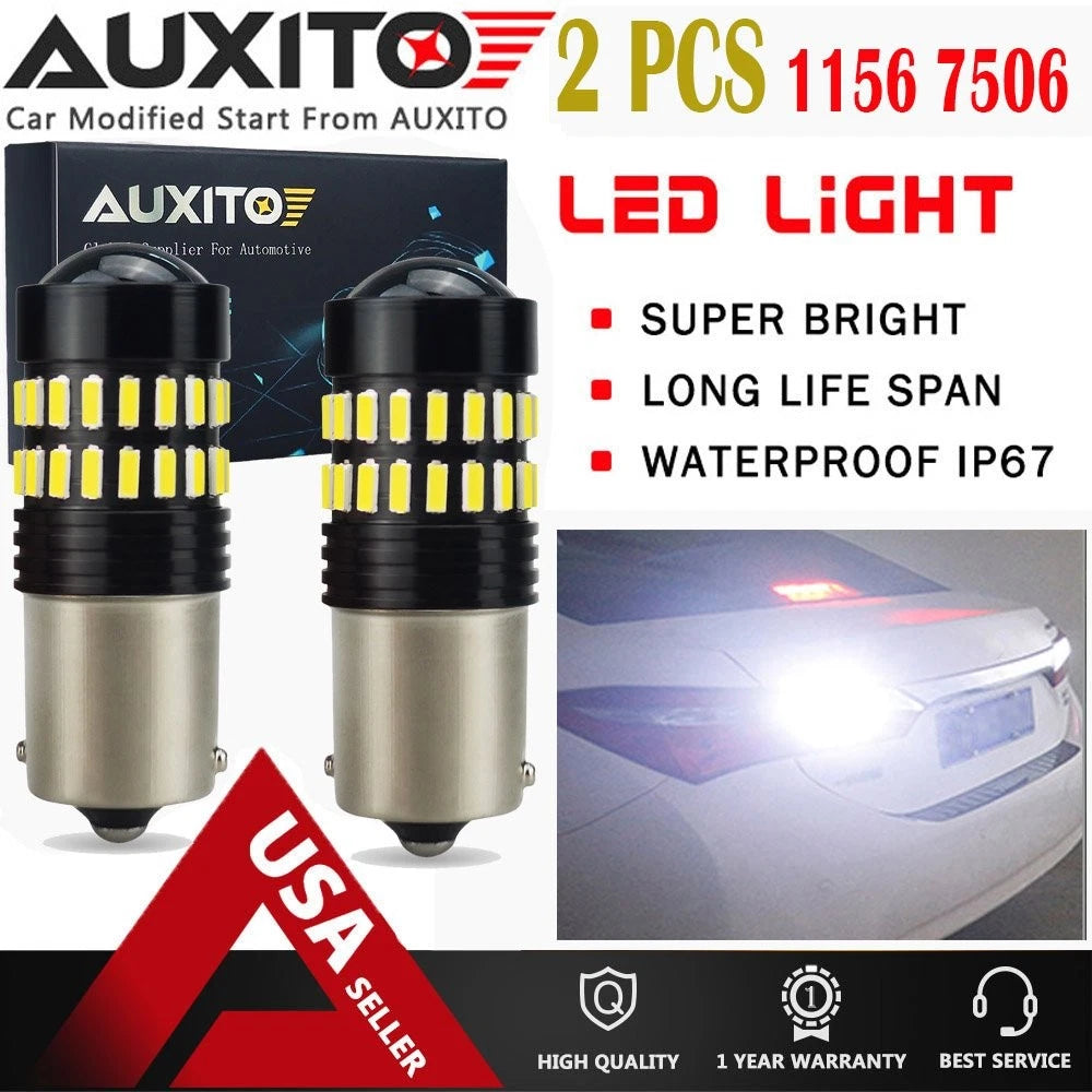 2X 1156 LED Bulb 6000K for AUXITO Reverse Backup Light (EPY)