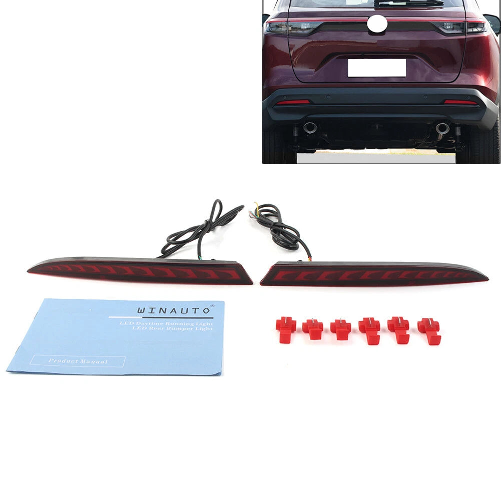 Rear Bumper Fog Lamp Brake Light Dynamic Turn Signal for Honda HR-V (2022–2023)
