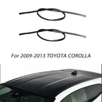 2X Black Roof Trim Molding Kit for Toyota Corolla (2009–2013)
