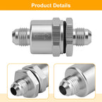 6 AN to AN6 Flare Inline Check Valve for Universal Applications