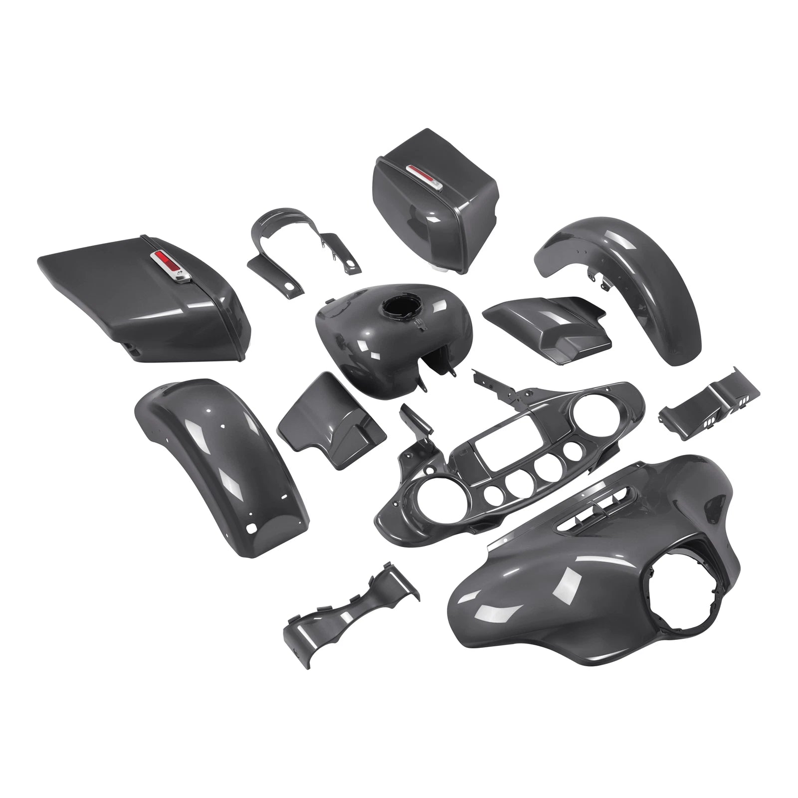 Fairings Bodykit for Harley Touring Street Glide (2014–2023) Gauntlet Gray Metallic