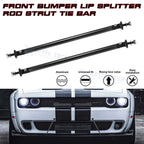 2X Racing Front Bumper Lip Splitter Strut Rod Spoiler for GMC Sierra (2015-2019)