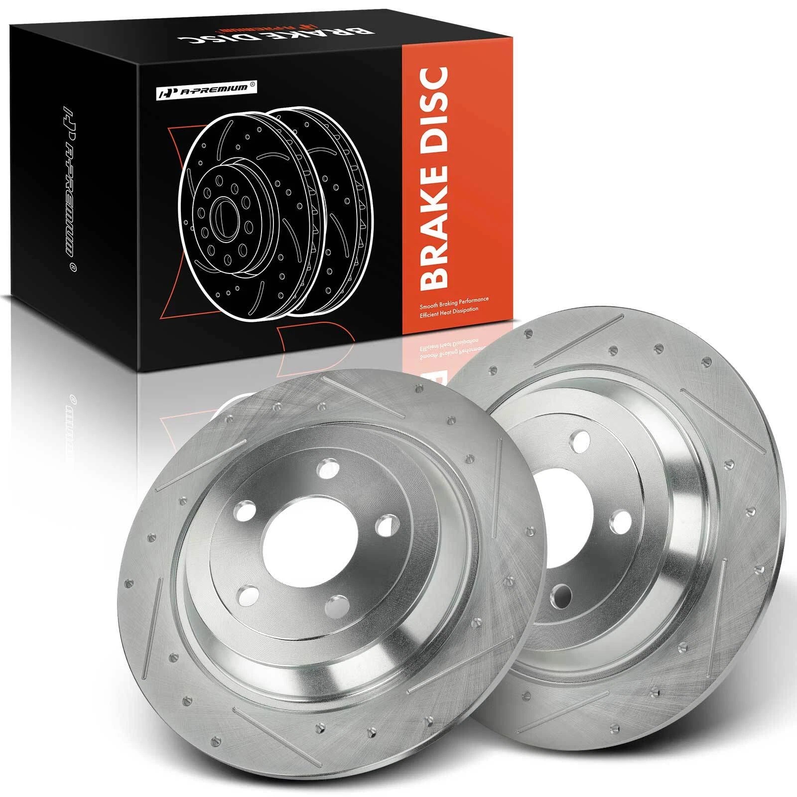 Rear Drilled Brake Rotor for Ford Mustang (2015–2022)