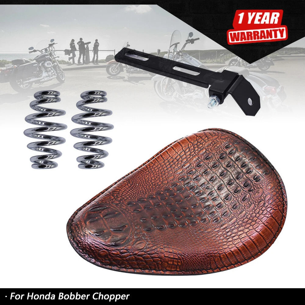Leather Solo Seat Bracket for Honda Bobber Chopper (Year Unknown)