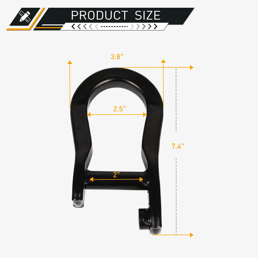 Black Front Tow Hooks for Chevrolet Silverado 1500 (2019–2021) 84195908